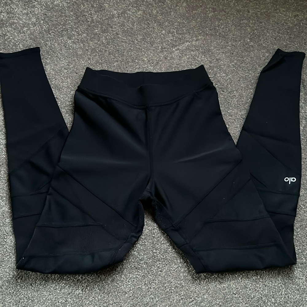 Alo High Waist Level Up Legging banded size small black
